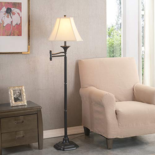 33051BBZ Wentworth Swing Arm Floor Lamp with Burnished Bronze Finish (Swing Arm Floor Lamp)