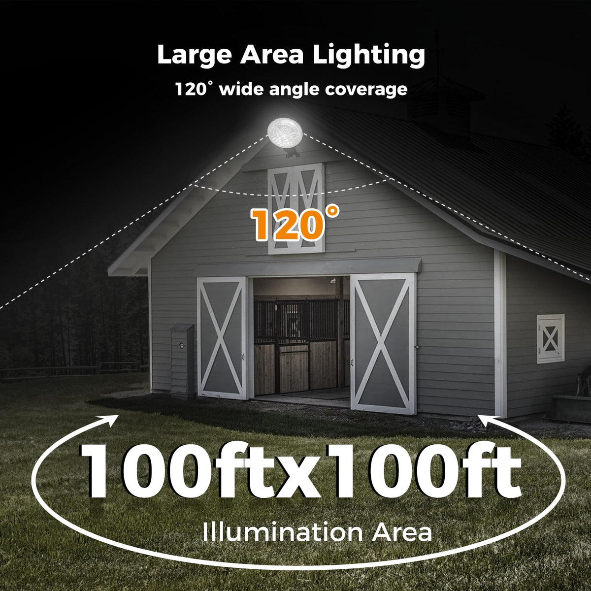 200W LED Barn Light Outdoor Dusk to Dawn Lights