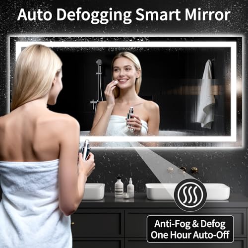 30"x60" LED Bathroom Mirror with Lights (60"L x 30"W)
