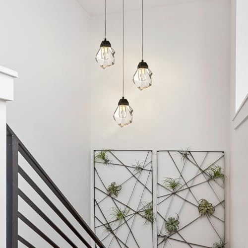 Mini Black Crystal Pendant Light (Diamond Black)