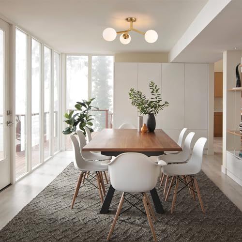 Sputnik Ceiling Light Modern Linear Chandeliers for Dining Room