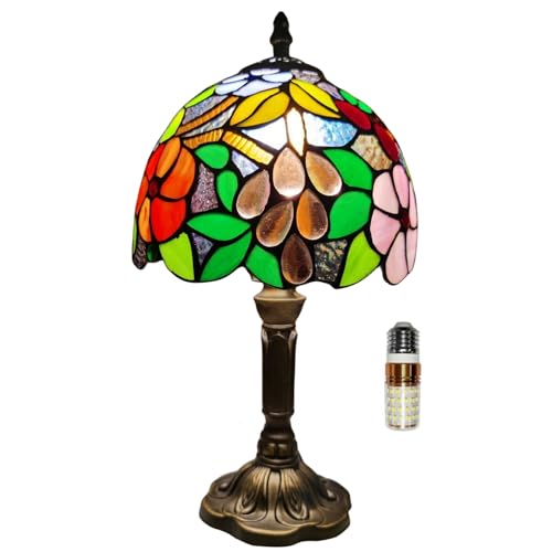 Tiffany Table Lamp (8Inch Grape Flowers)
