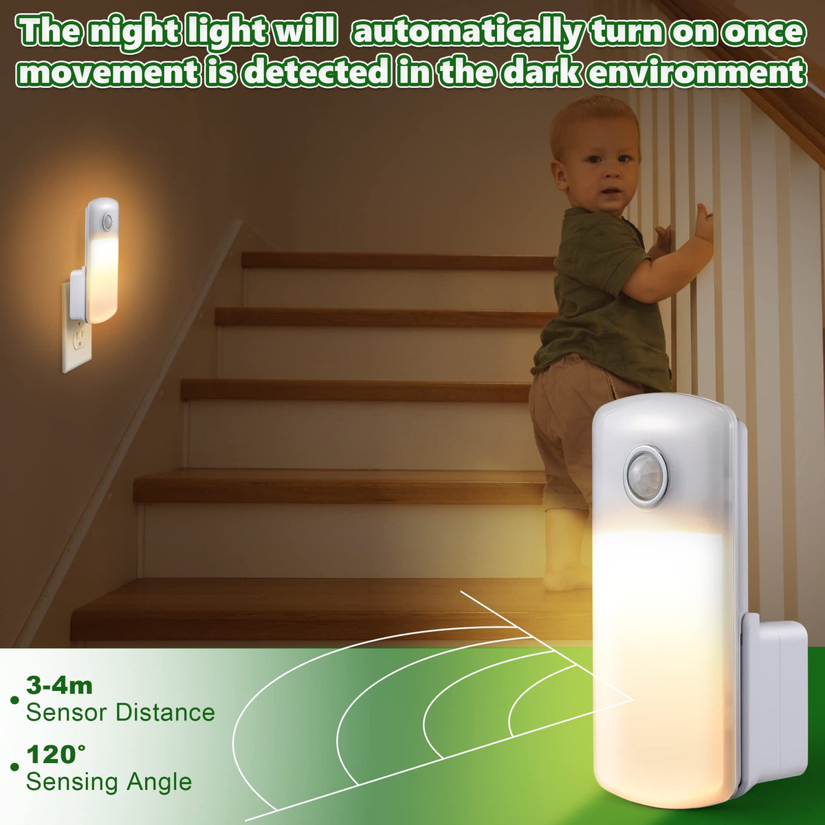 6 Pack 4 in 1 Home Emergency Power Failure Night Lights (Warm White)
