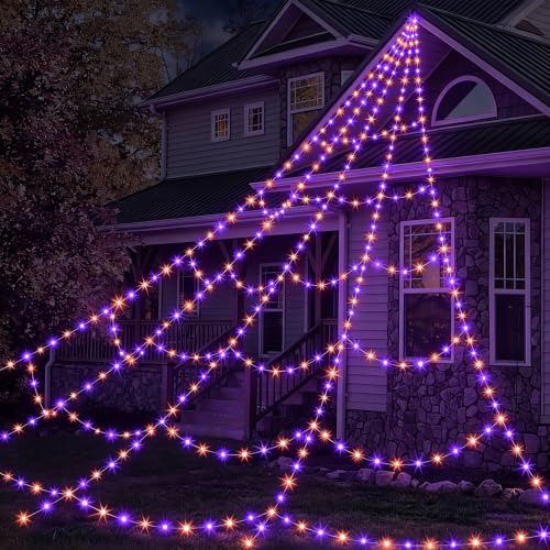Halloween Spider Web Outdoor Decorations