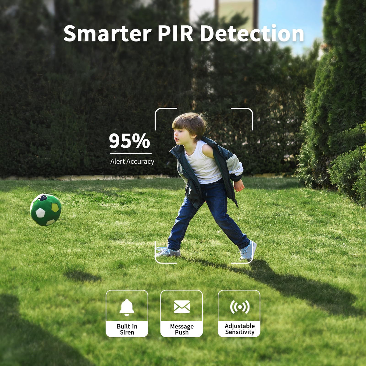 2K Solar Security Cameras Wireless Outdoor (White)