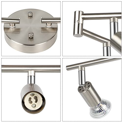 LED Track Lighting Kit (Matt Nickel / 8 Light)