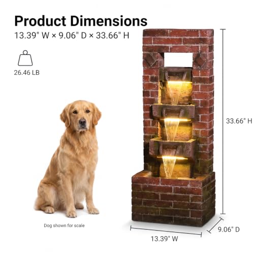 40.9" H 4 Tier Indoor