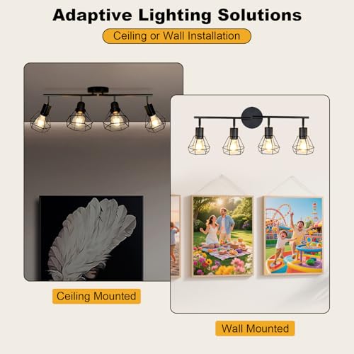 4 Light Track Lighting Farmhouse (4-Light)