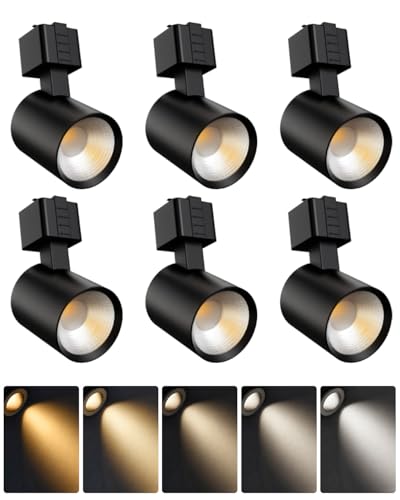 6 Pack LED Track Lighting Heads (Black / 6 Pack)