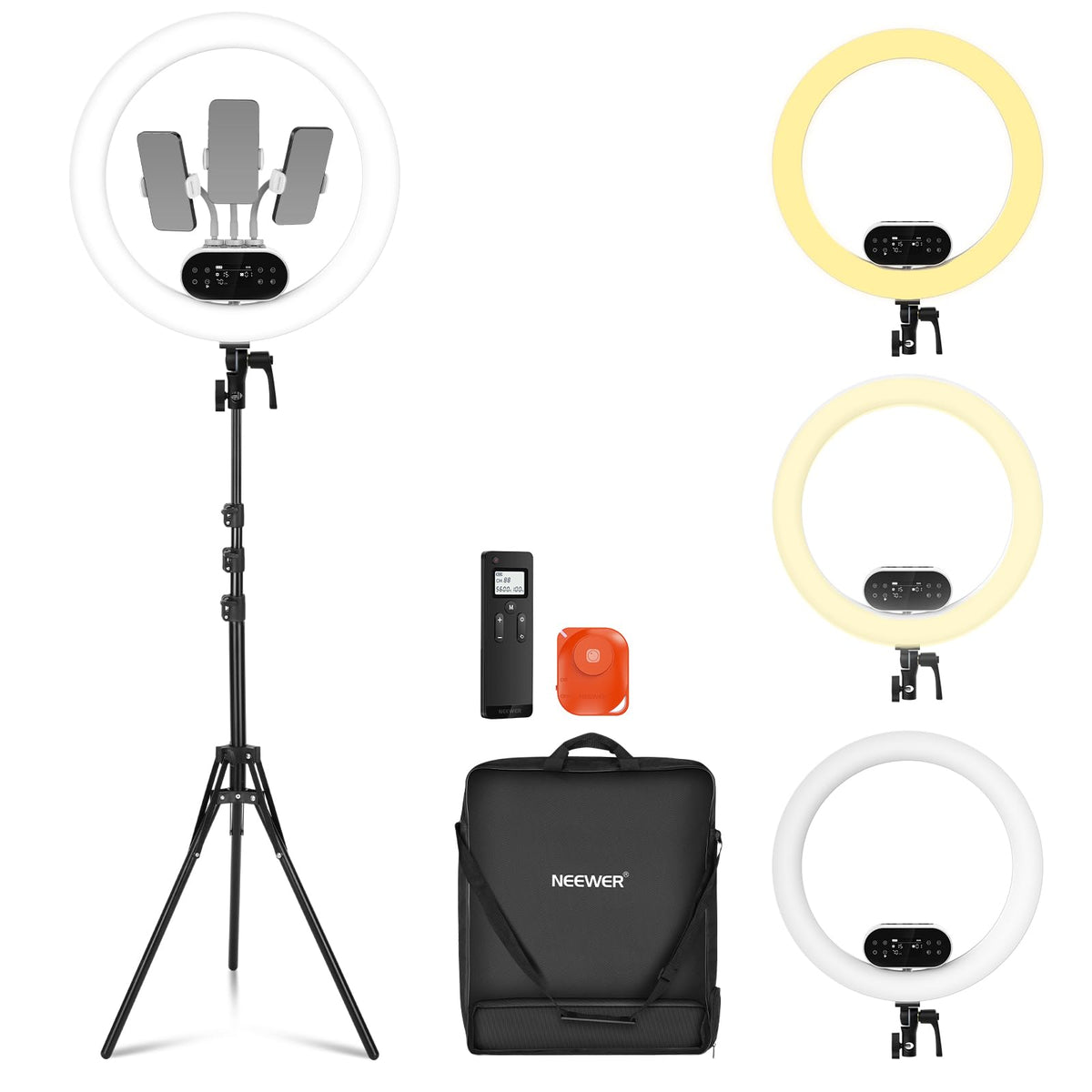 19" 100W High Power LED Ring Light with Tripod Stand