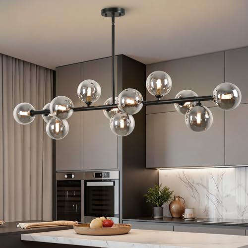 12 Light Linear Chandeliers for Dining Room