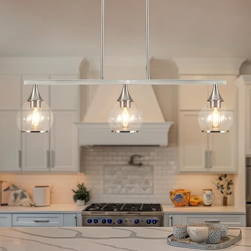 Island Light for Kitchen (Brushed Nickel / 3-Light)