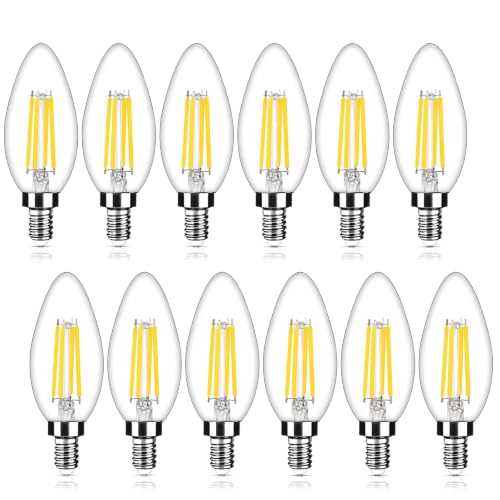 E12 LED Candelabra Bulbs (Natural White / 12 Count (Pack of 1))