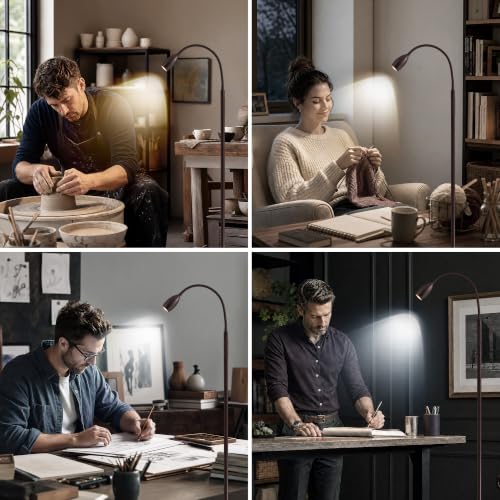 72" Reading Floor Lamp (Brown)