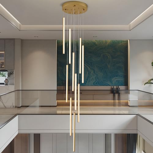 Modern LED High Ceiling Chandelier