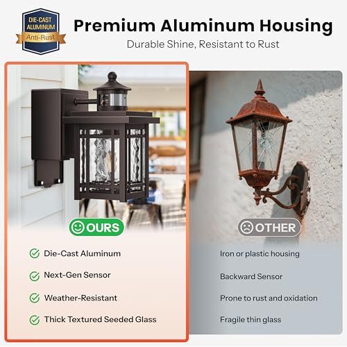 Outdoor Porch Light with Outlet (ORB / 2-pack)
