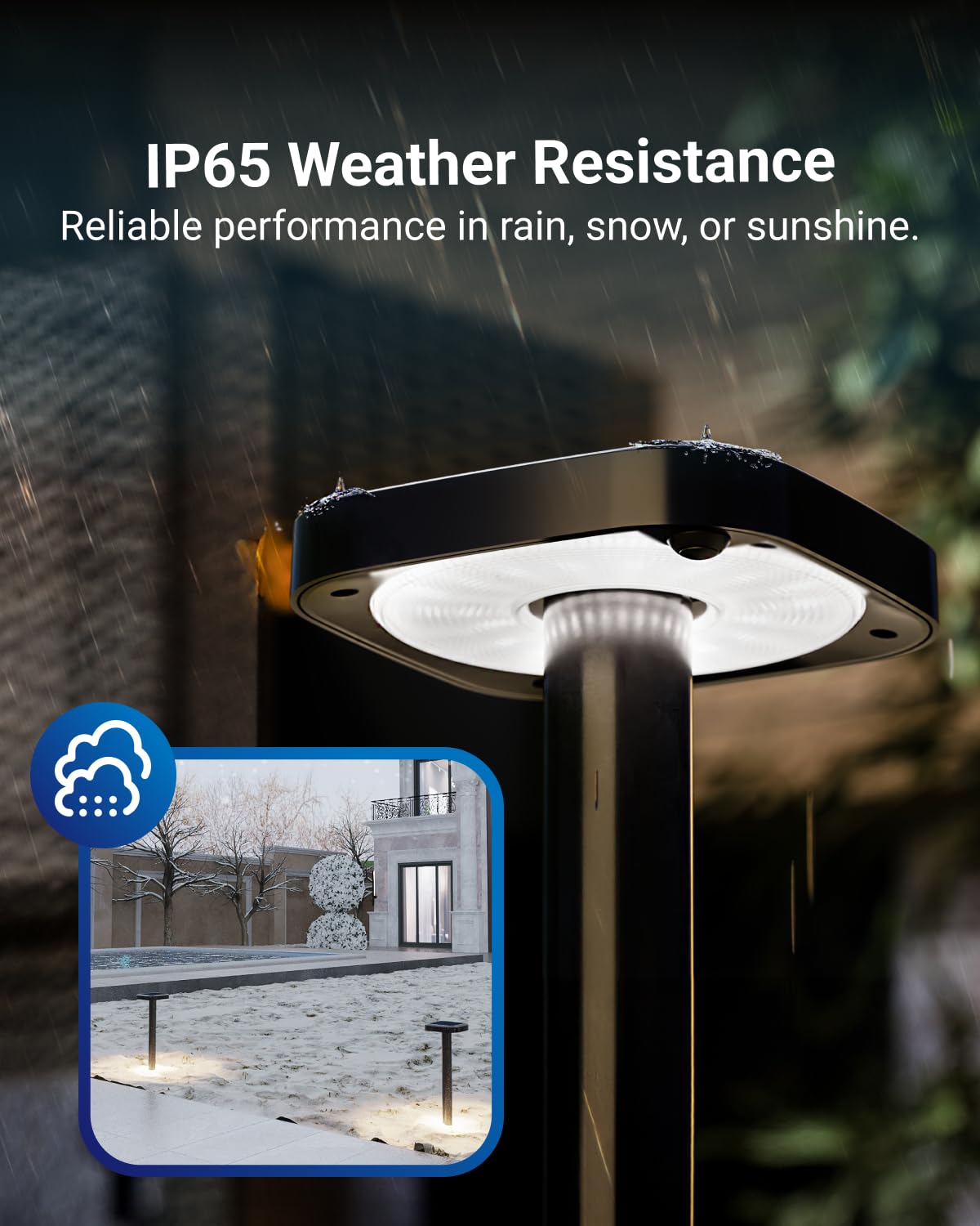 Sunco 6 Pack Square Solar Pathway Lights Outdoor (6 Pack)