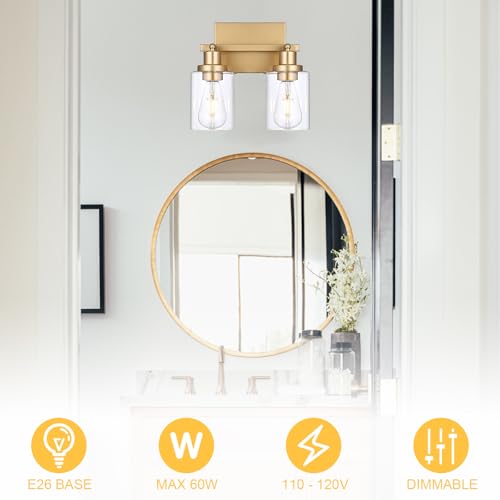 2 Light Track Lighting Fixtures Gold Finish (Gold / 2-Light)