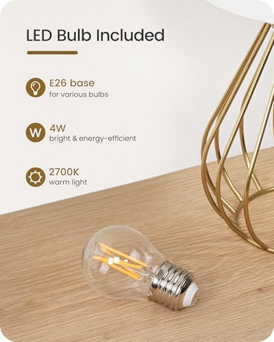Gold Table Lamp (White + Gold)