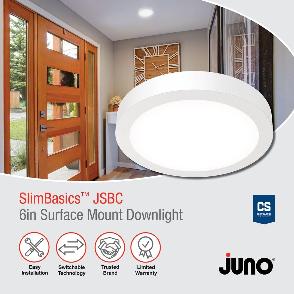 Slim Basics 6 Inch LED Ceiling Light (Selectable 3000K/4000K/5000K / 6-Inch)