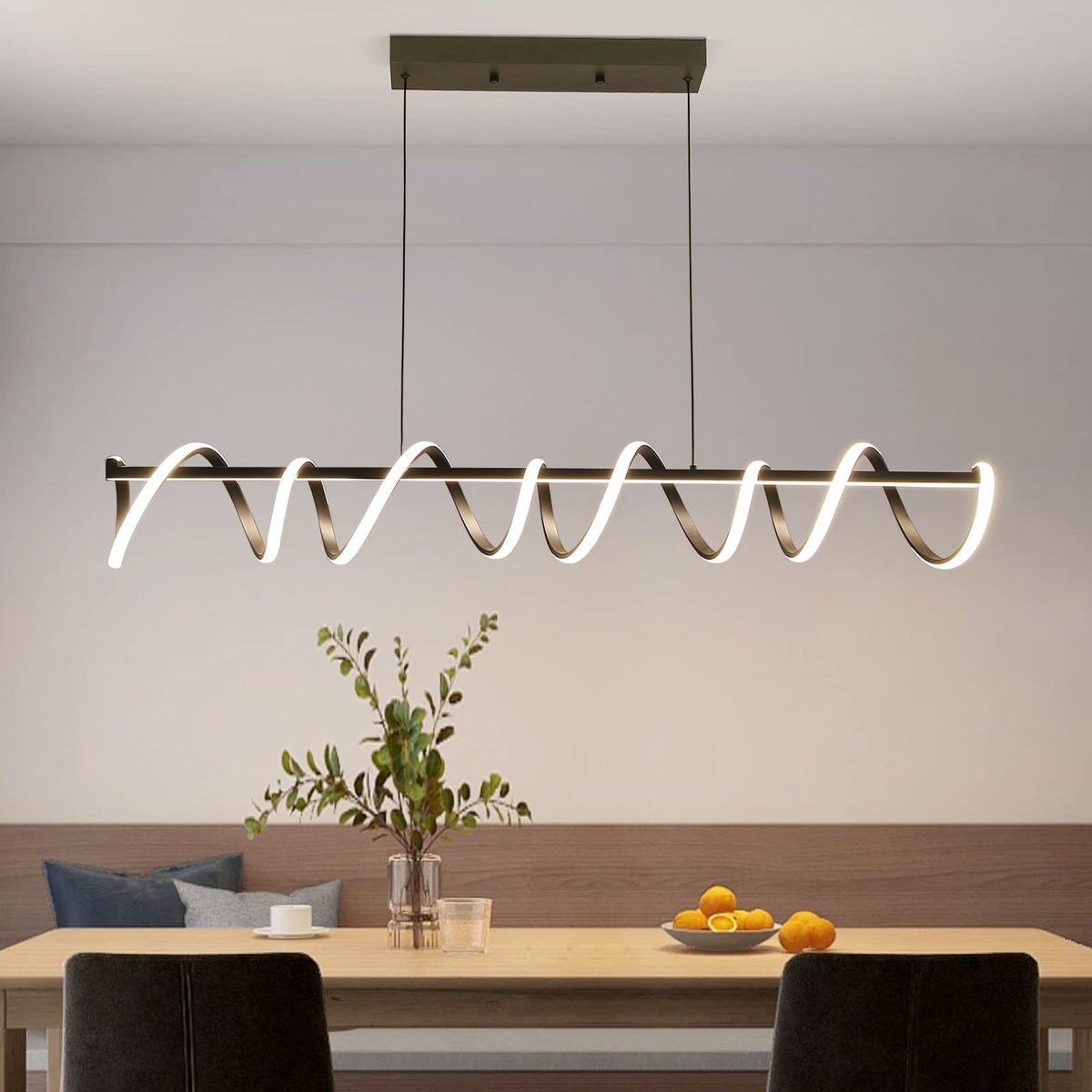 Modern Design Dimmable Desk Linear Pendant Light (H / 47IN)