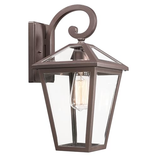 Outdoor Light Fixtures Wall Mount (Oil-Rubbed Bronze-1 PACK / Medium)
