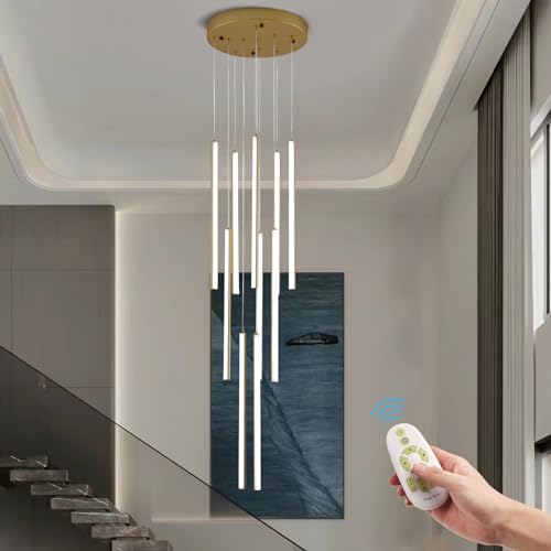 10 Lights Gold LED Chandeliers (10 Light Gold)