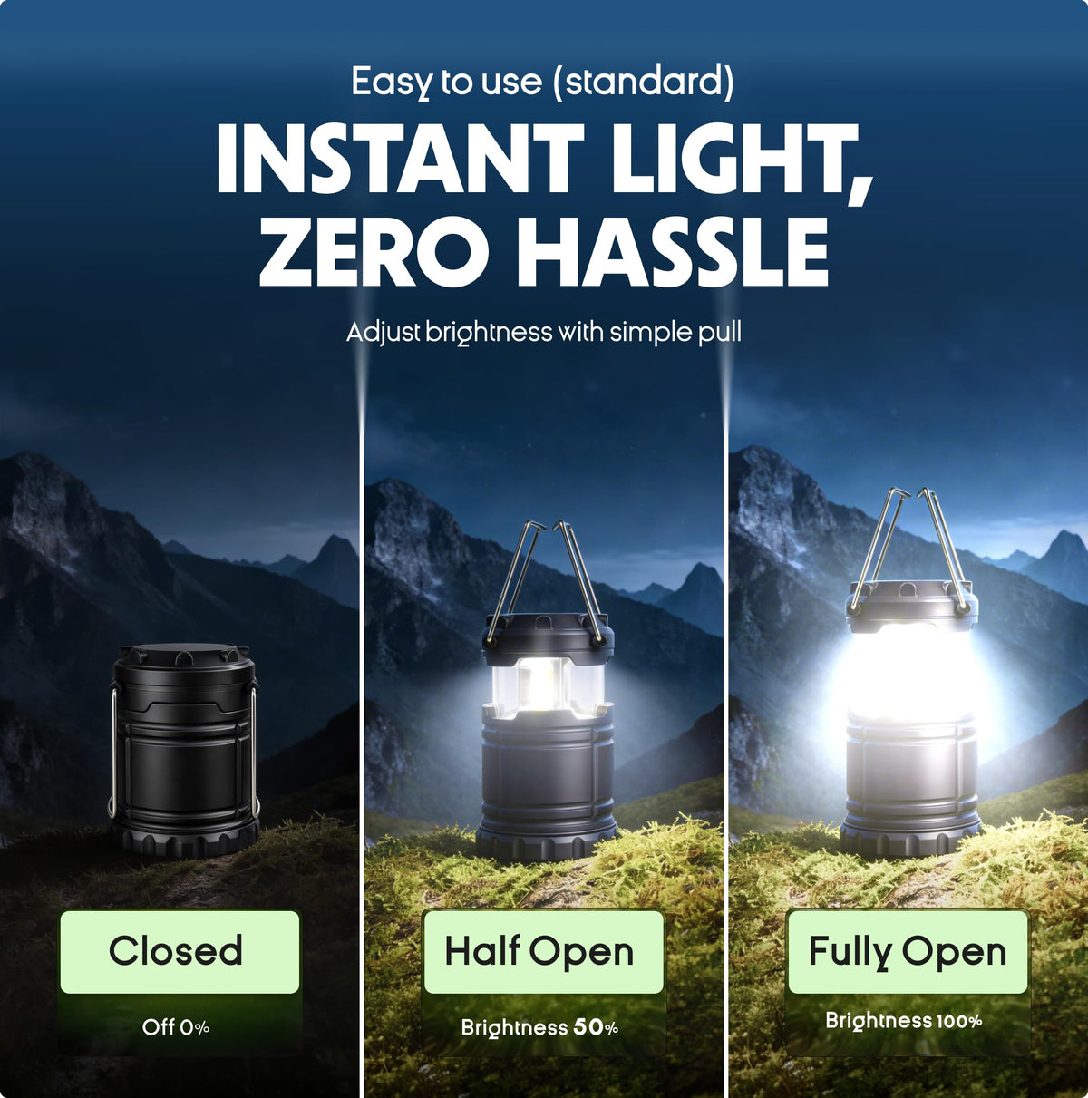 LED Camping Lantern (8 Pack / Medium (350 Lumens))