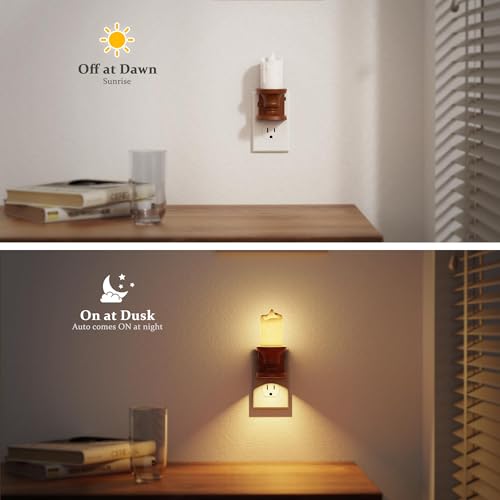 Nightlight Flameless Candle (Round Platform-3000K / 2 Pack)