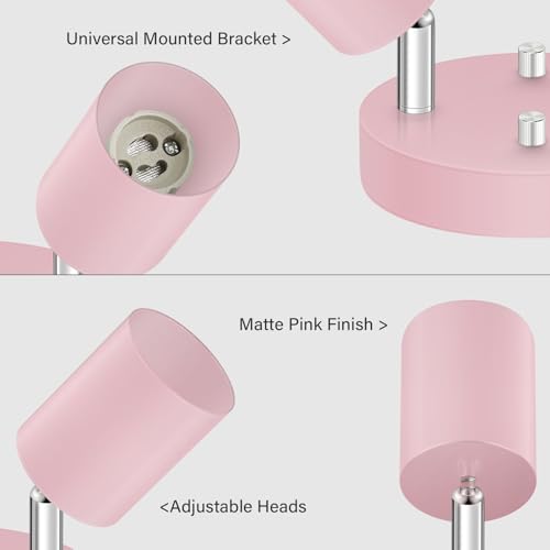 LED 2 Light Track Lighting Kit (2 Light-Pink)