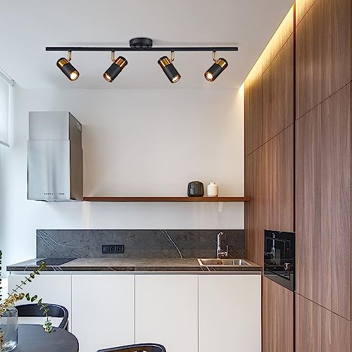 Black 4 Light Track Lighting (Black(4-lights))