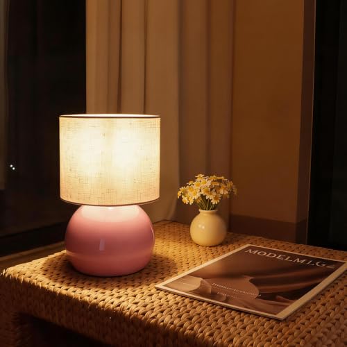 Modern Pink Table Lamp Set of 2 (Pack of 2 / Pink of 2)