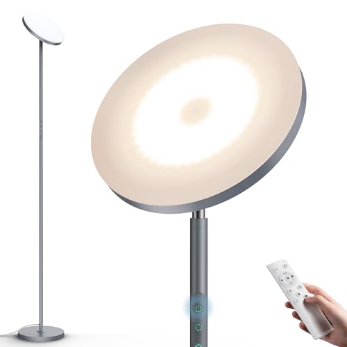 Torchiere Floor Lamp (Gray)