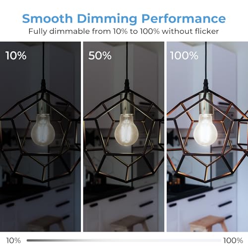 A19 E26 LED Light Bulbs 60 Watt Equivalent (12 Pack / 5000k Cool White)