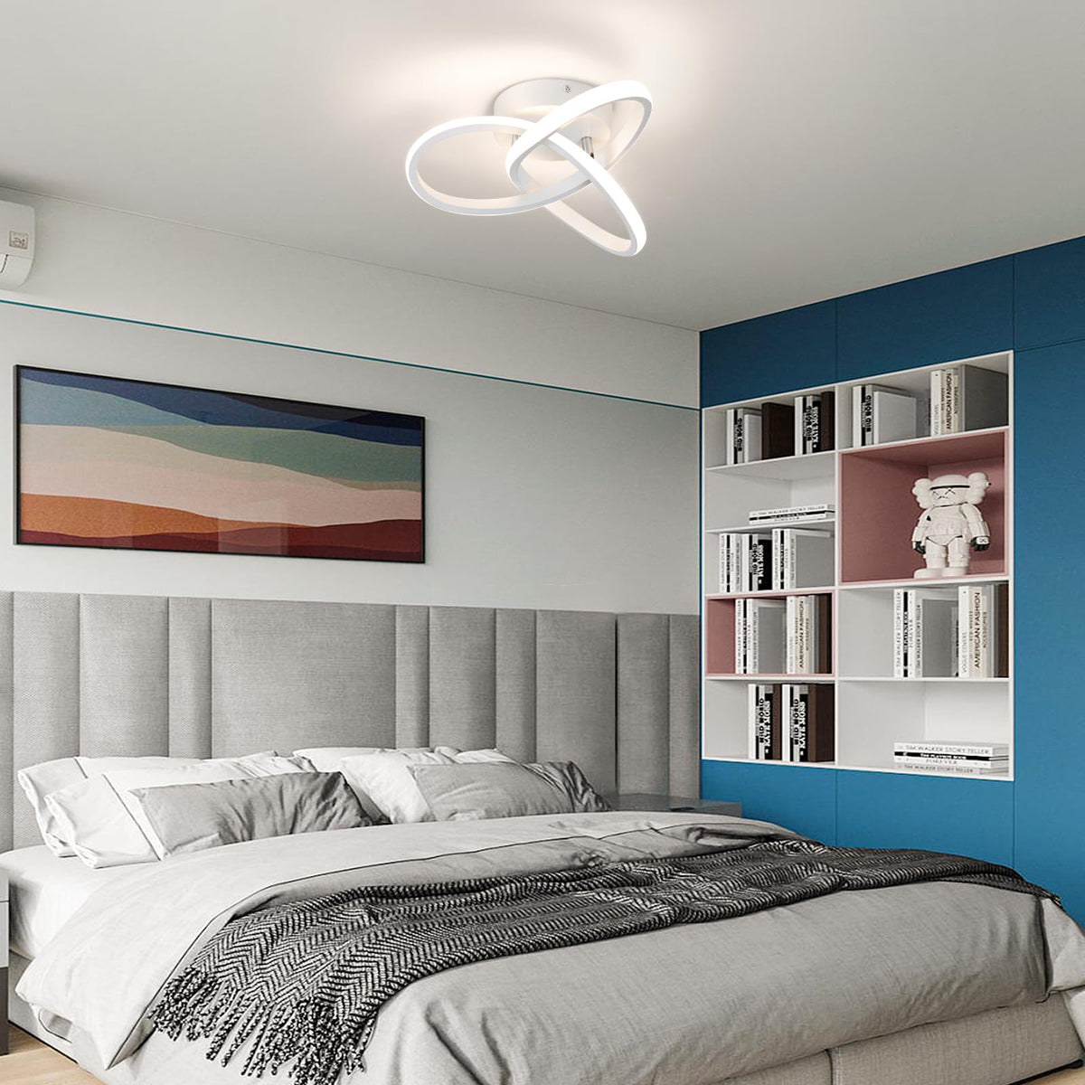 Modern Led Ceiling Light Fixtures (White, 4500K)