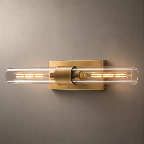 Luxury Brass Bathroom Wall Sconce (Antique Brass / 1 Pack)
