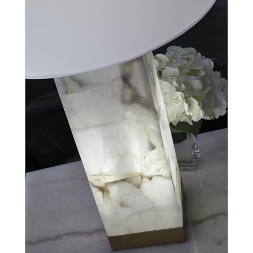 Linderfield Alabaster 3 (White/Gold Finish / Table Lamp)
