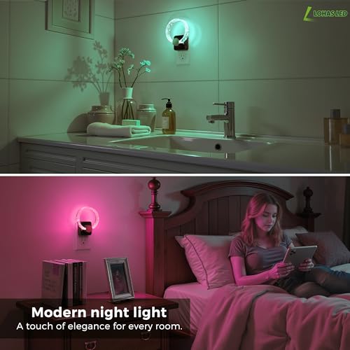 Night Lights Plug into Wall (RGB-bubble / 2 Pack)