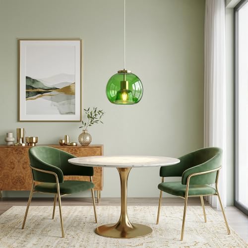 Emerald Green Glass Pendant Light Kitchen Island (Emerald Green(7.87 in) / 1-Pack)