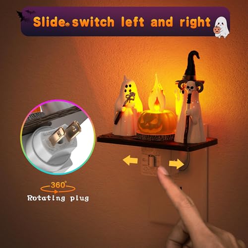 Halloween Night Light (Cane Ghost-Amber / 2 Pack)