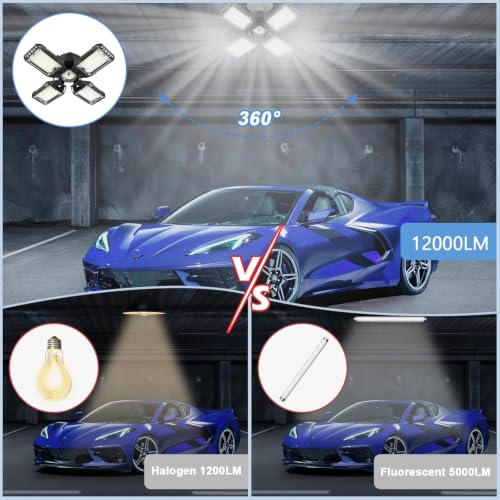 LED Garage Lights 1 Pack (4+1 Panels)
