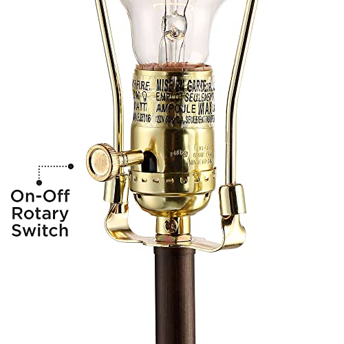 Todd 30" Large Table Lamps Set of 2 USB Port Outlet Bronze Base