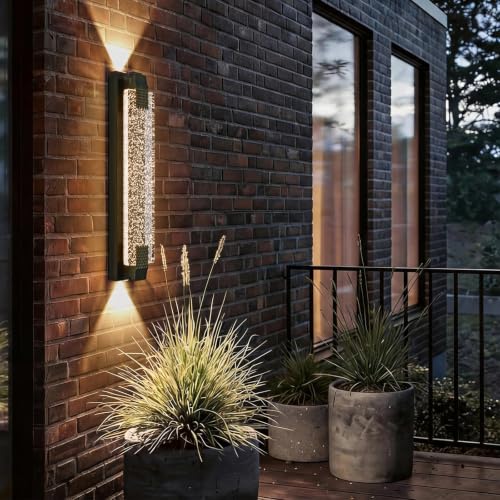 RGB Outdoor Wall Light (Antique Brass / 23.6 Inch)