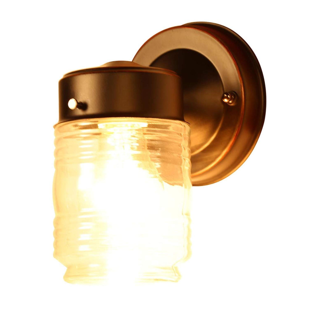 Jelly Jar Outdoor Wall Light (Oil-Rubbed Bronze)