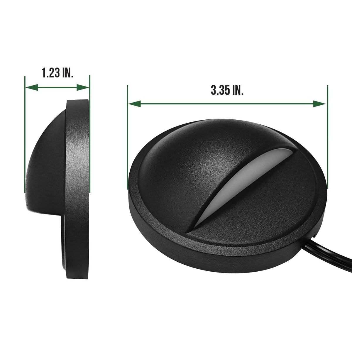 6 Pack Outdoor Low Voltage LED Deck Post Lights (Black-2700K / 6-PACK)