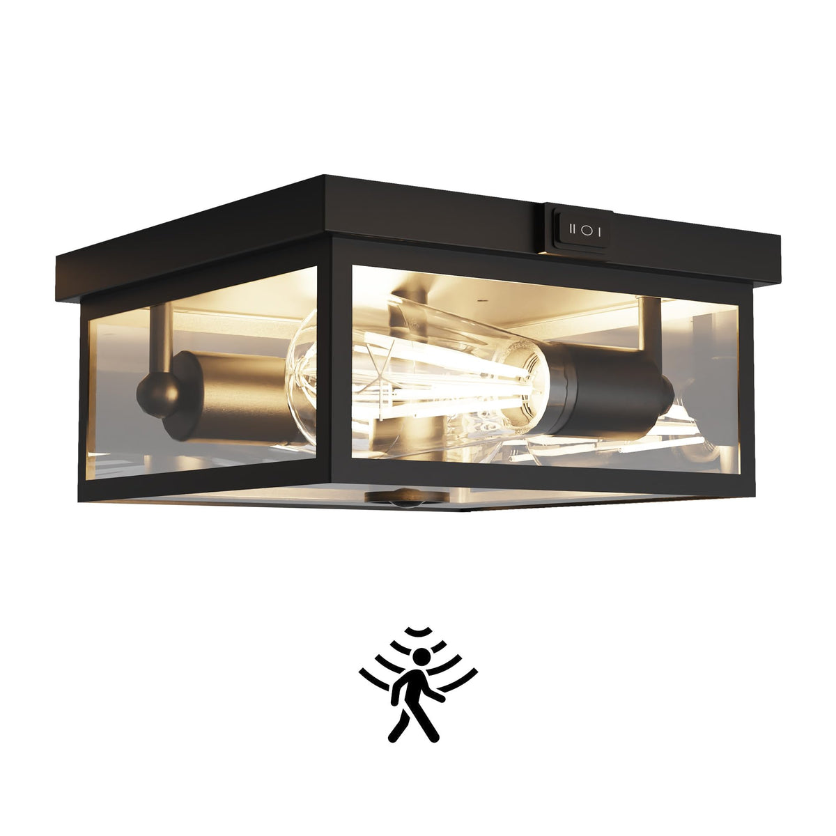 Outdoor Ceiling Light with Motion Sensor (8.5 Inch / 1Pack)