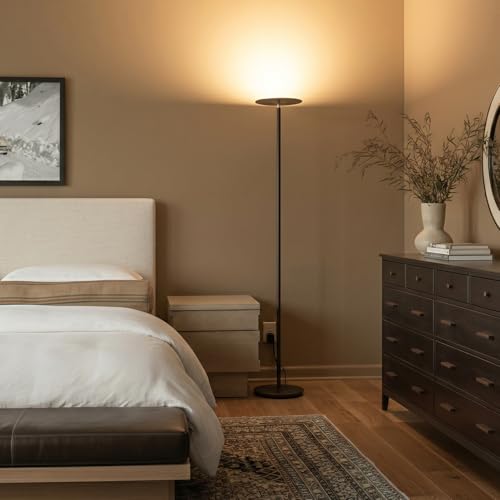 Sky Flux Dimmable LED Floor Lamp (Bronze)