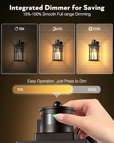 Motion Sensor Exterior Light Fixture (Motion Sensor 1 Pack / Oil-Rubbed Bronze)