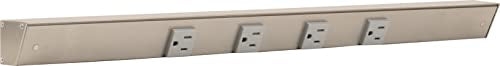 Task Lighting APT Angled Power Strip 24 inch (24 inch Standard / Satin Nickel)