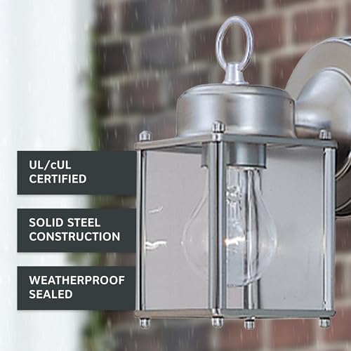 Preston Outdoor Light Fixture (8in H (Pack of 1) / Pewter)